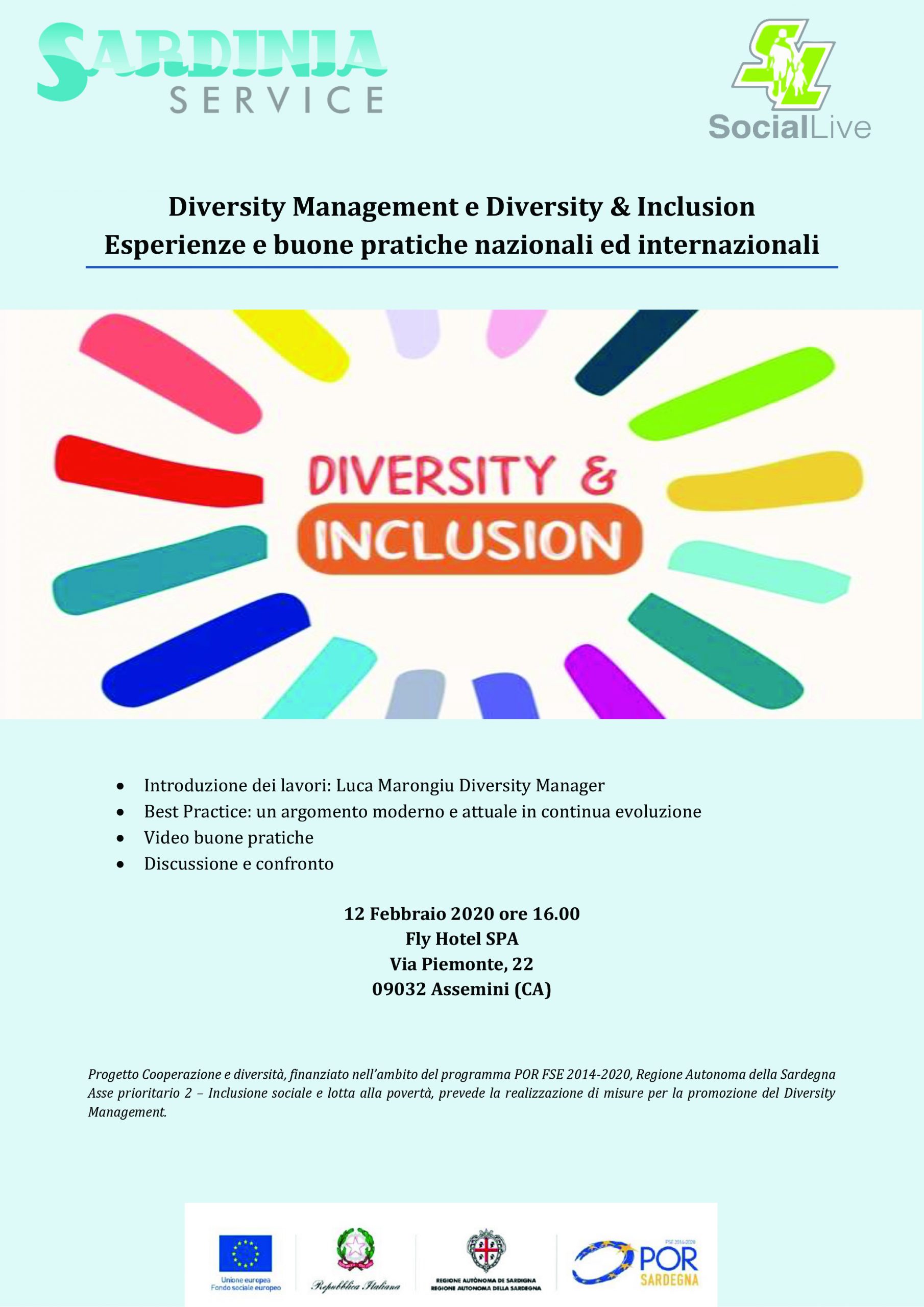 Evento Discutiamo di Diversity and Inclusion, Esperienze e buone pratiche Nazionali ed Internazionali