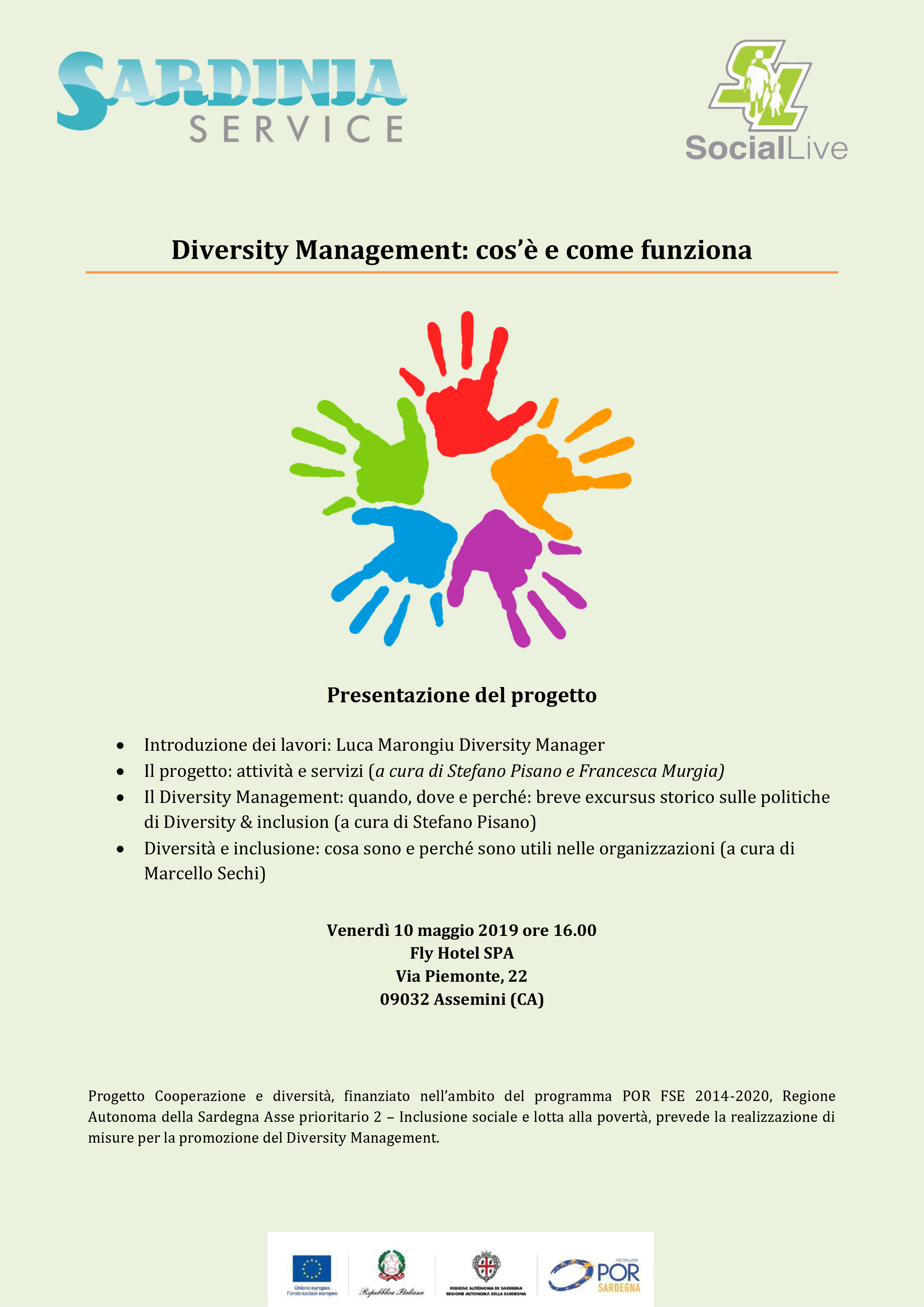 Evento Presentazione Progetto Diversity Management